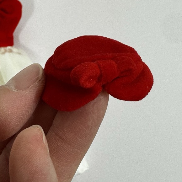 Barbie Doll 1998 Repro Silken Flame Cocktail Dress, Hat, And Purse - Picture 5 of 14